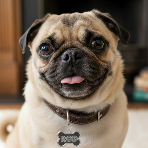 Rod The Pug AI image of Rod